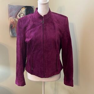 Valerie Stevens Purple suede jacket